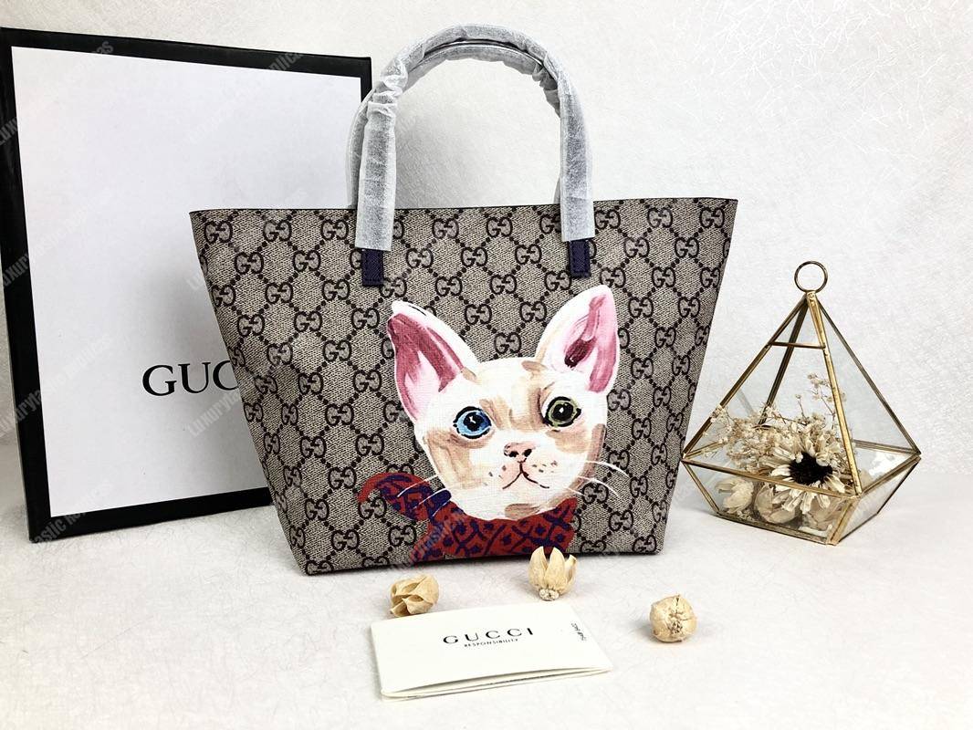 G*u*i children’s gg sup*e cat tote