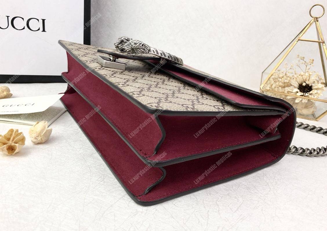 G*u*i dionysus gg sup*e blooms shoulder bag burgundy