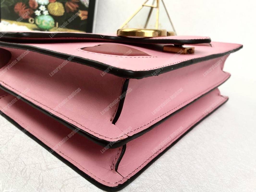 g*u*i gg marmont leather shoulder bag He**ts pink