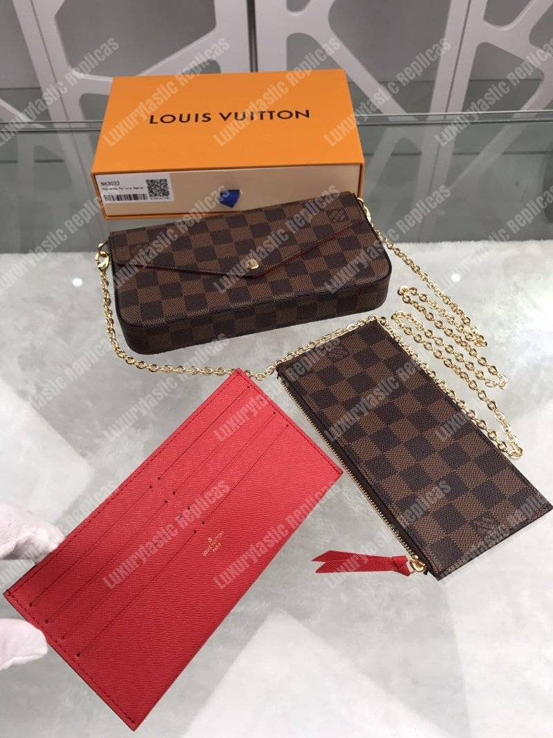 LV Pochette Felicie Damier Ebene