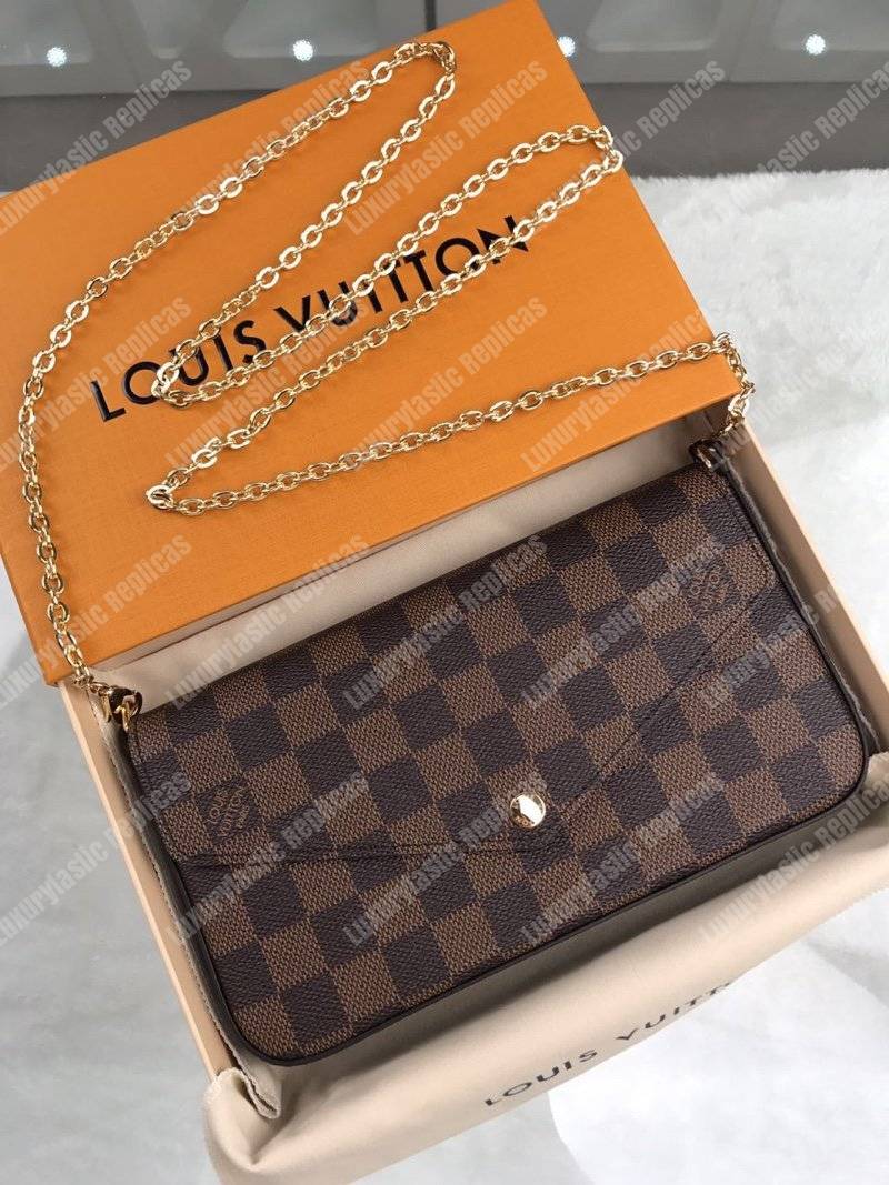 LV Pochette Felicie Damier Ebene