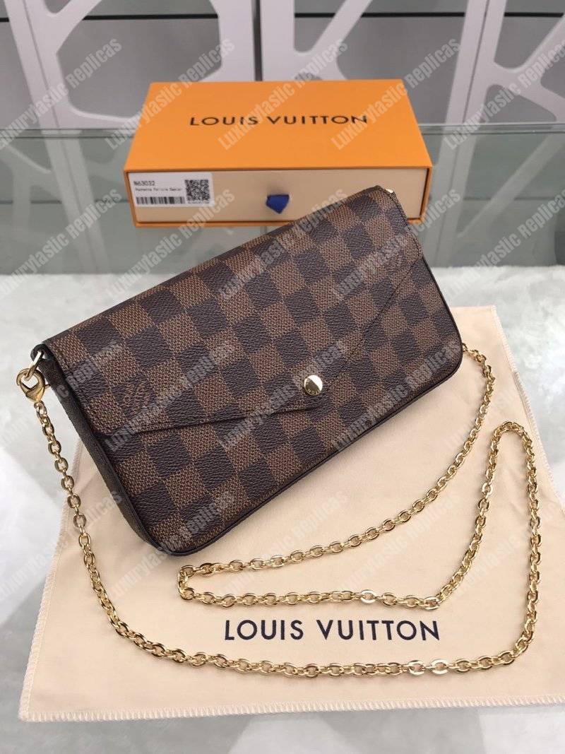 LV Pochette Felicie Damier Ebene