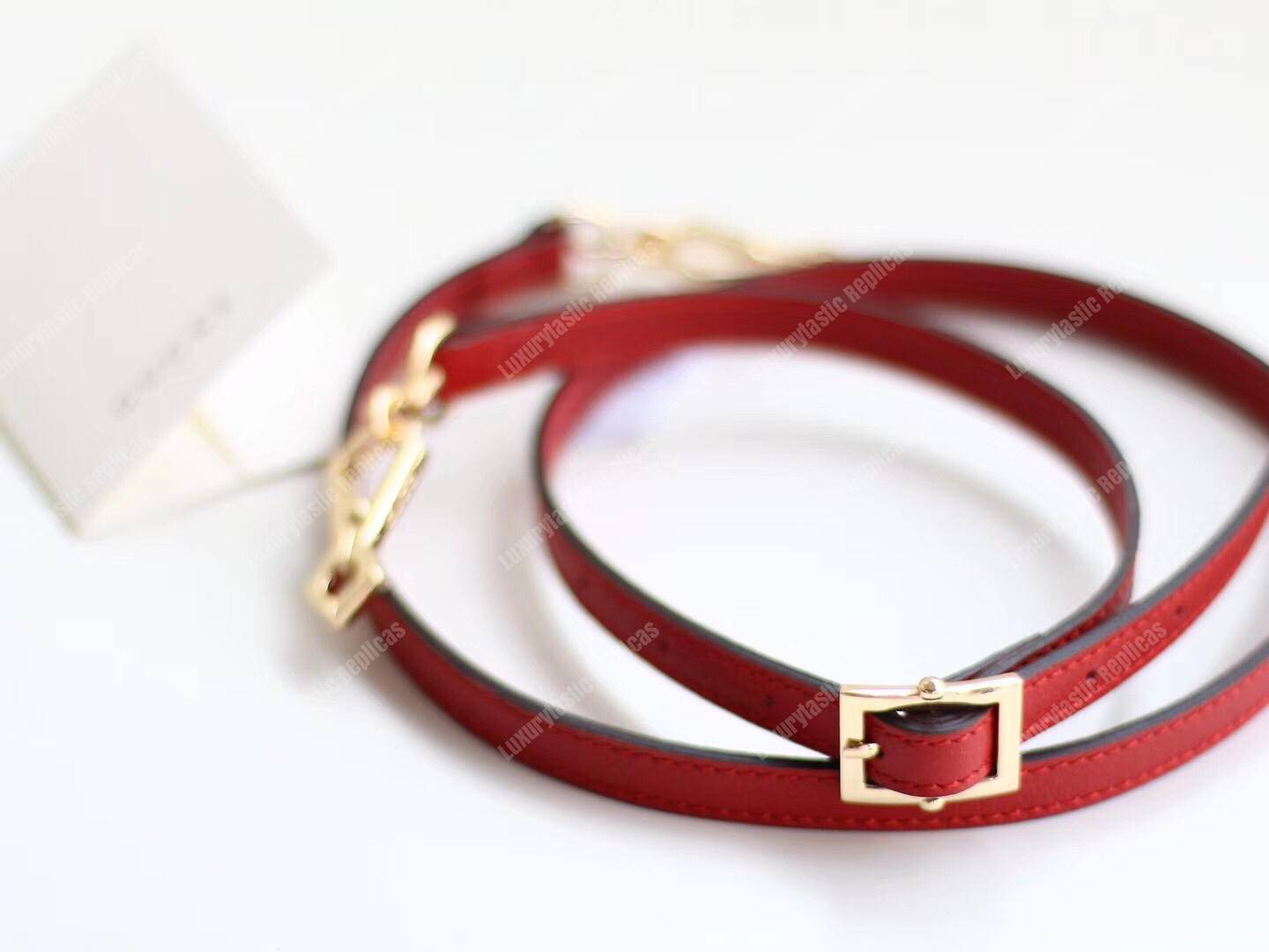 G*u*i ophidia gg medium top handle bag red
