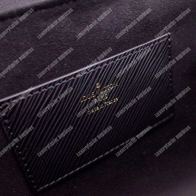 LV Twist MM Epi Leather With Monogram Canvas Black