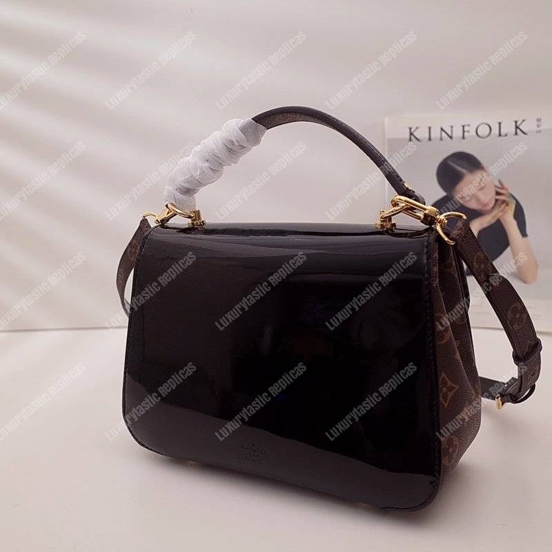 LV Cherrywood PM Patent Leather Black