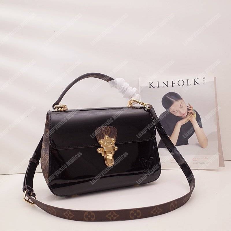 LV Cherrywood PM Patent Leather Black