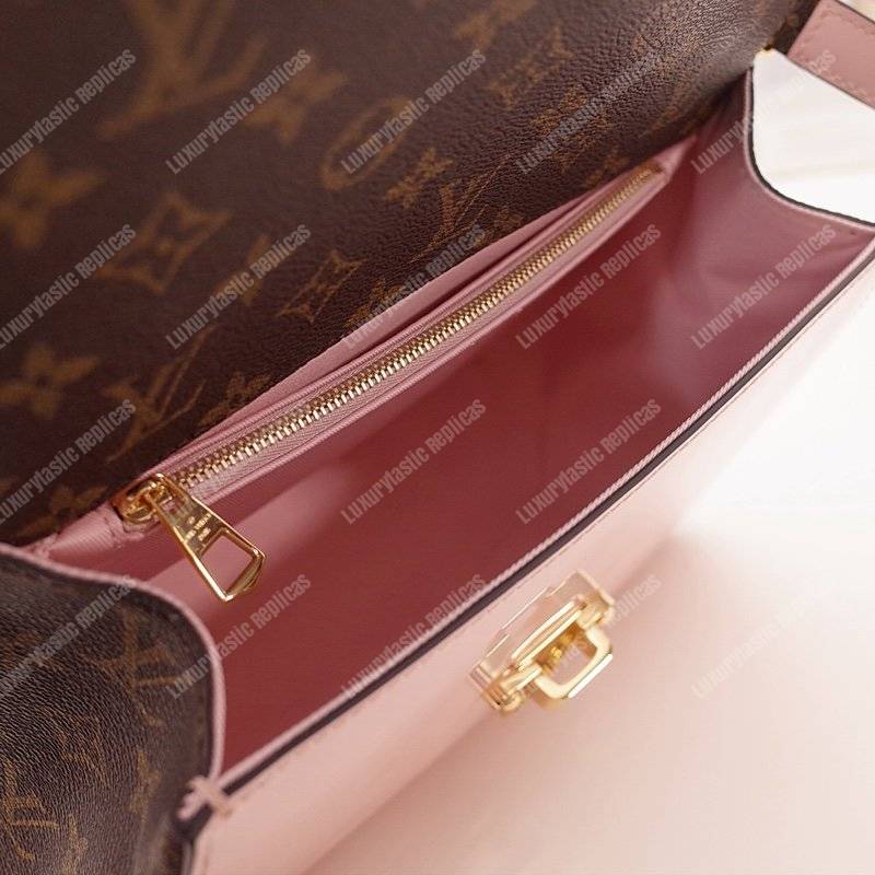 LV Cherrywood PM Patent Leather Rose Ballerine