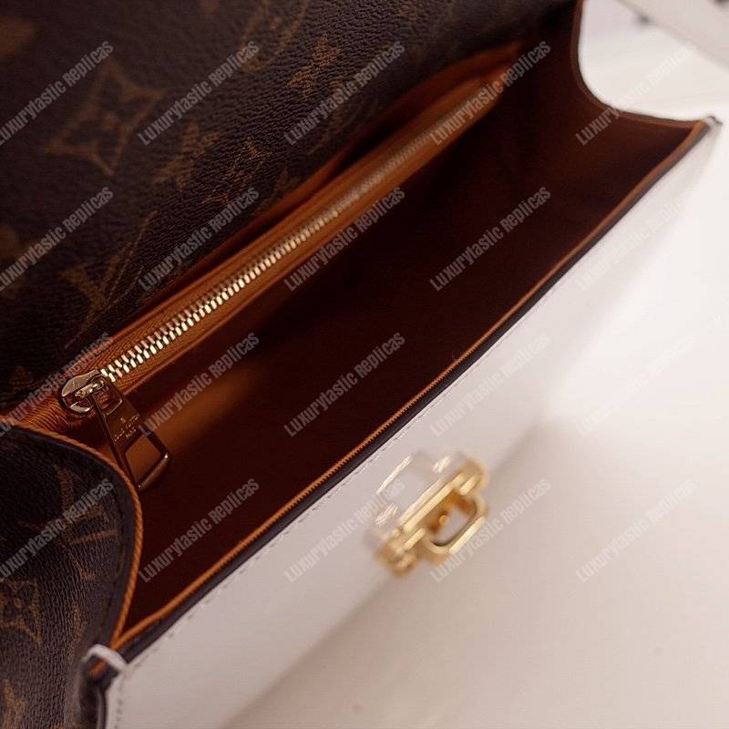 LV Cherrywood PM Patent Leather Blanc