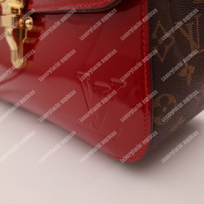 LV Cherrywood PM Patent Leather Griotte