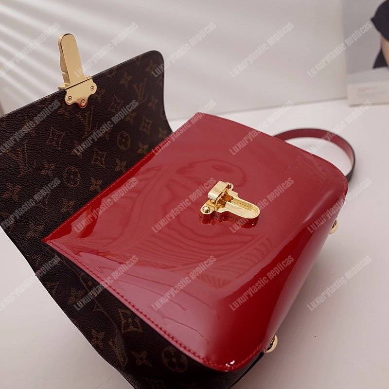 LV Cherrywood PM Patent Leather Griotte