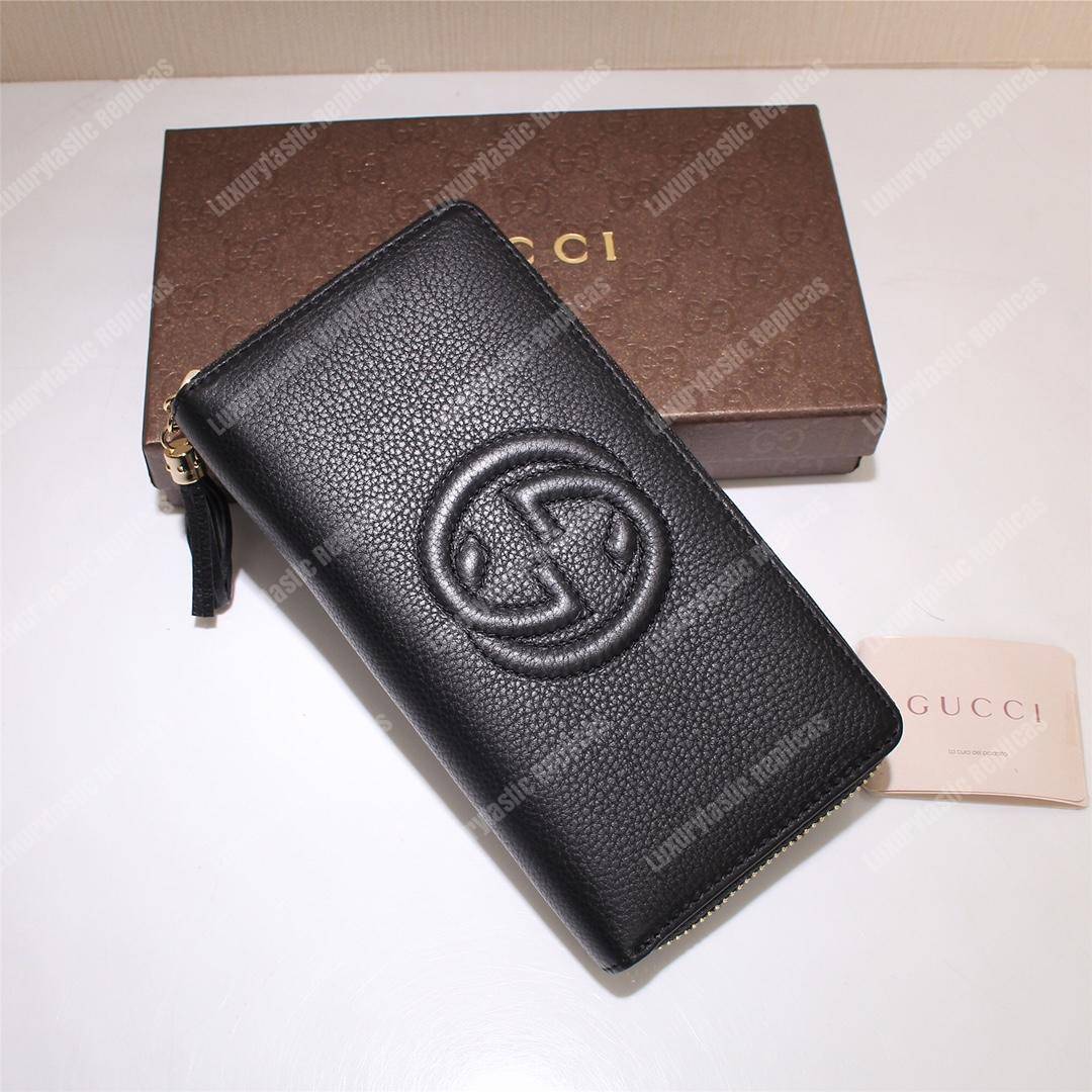 G*u*i soho zip around wallet black