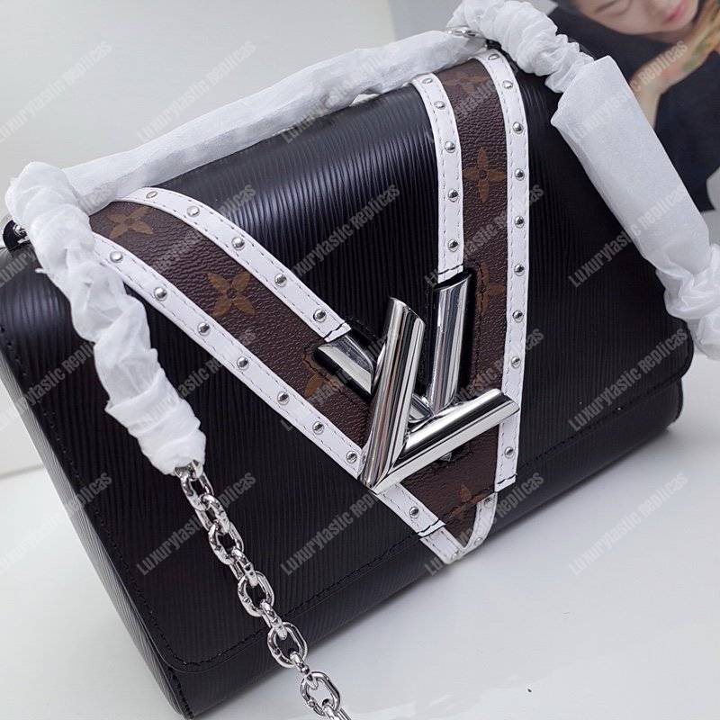 LV Twist MM Epi Leather V Signature Noir