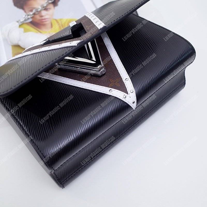 LV Twist MM Epi Leather V Signature Noir