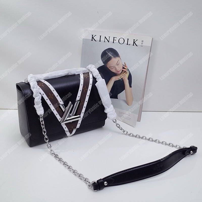 LV Twist MM Epi Leather V Signature Noir