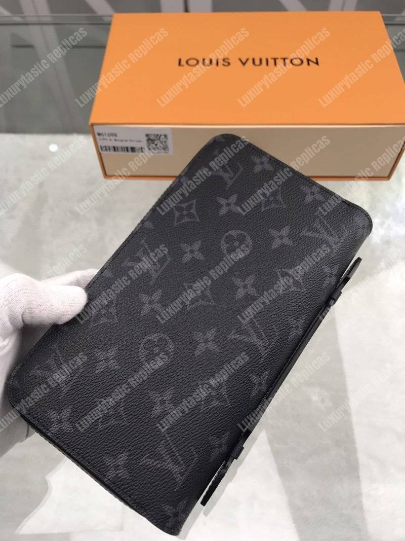 LV Zippy XL Wallet Monogram Eclipse Canvas