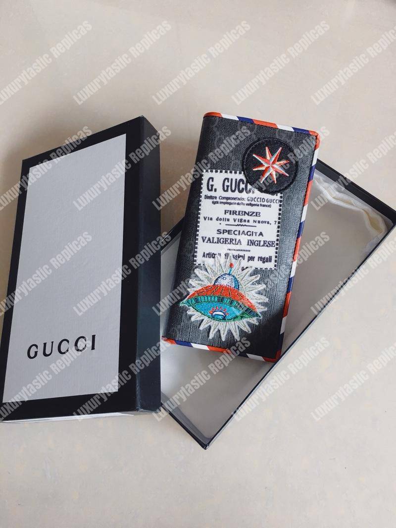 G*u*i night courrier gg sup*e long wallet black