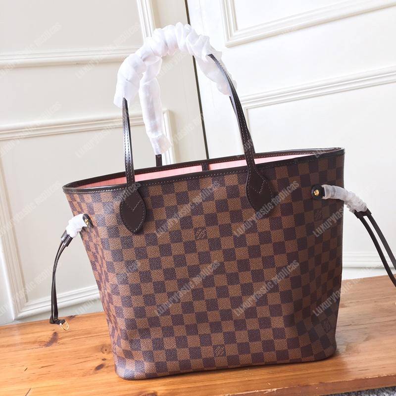l**is V*t*n neverfull replica mm damier ebene rose ballerine