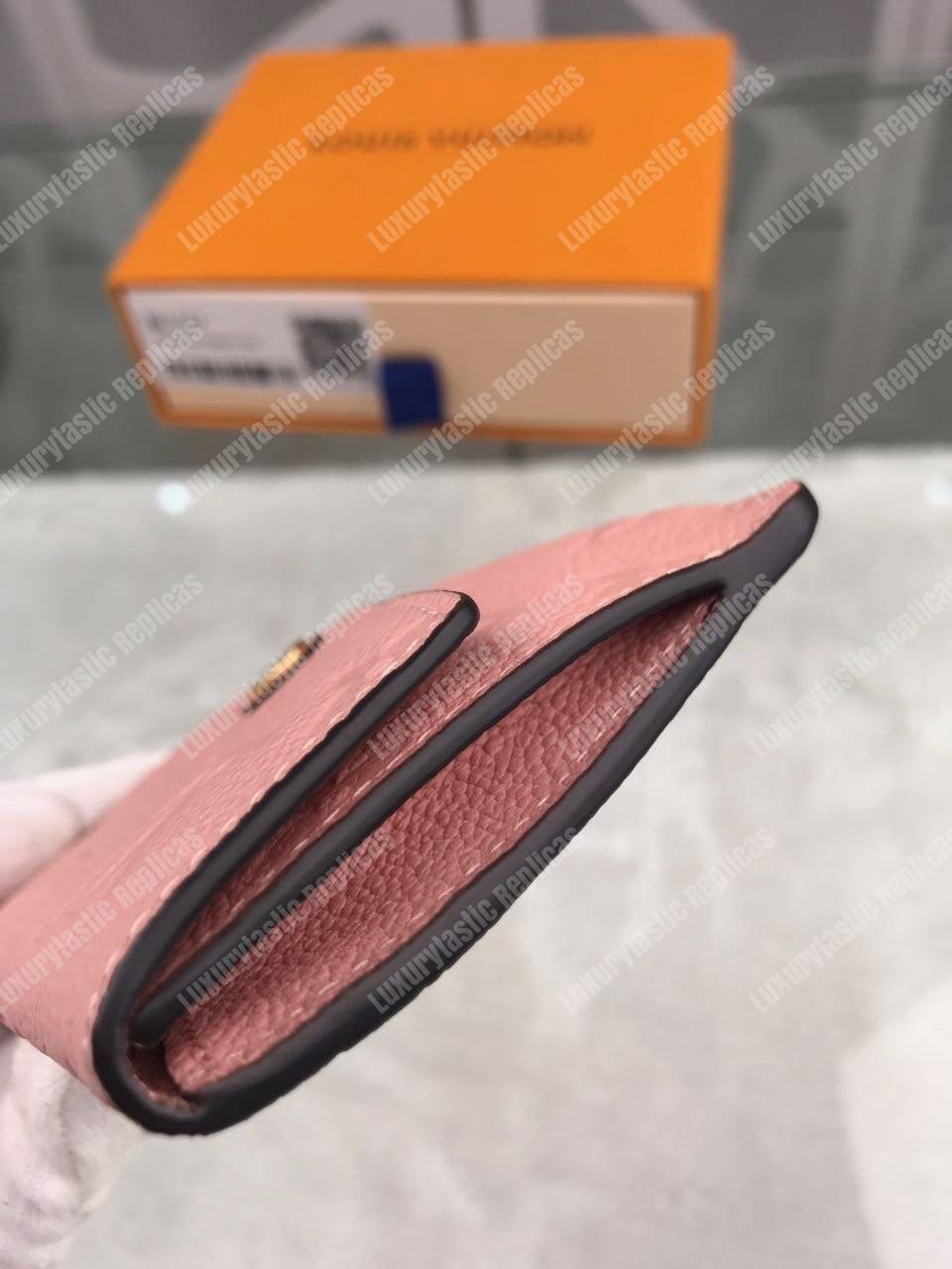 LV Key Pouch Monogram Empreinte Rose Poudre