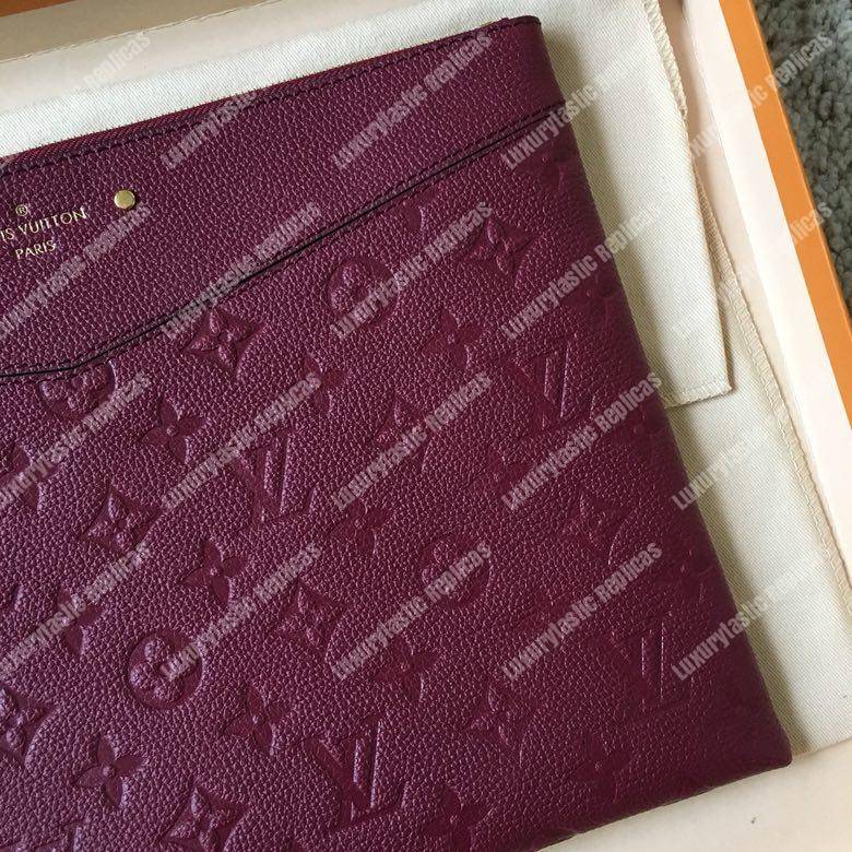LV Daily Pouch Monogram Empreinte Flamme