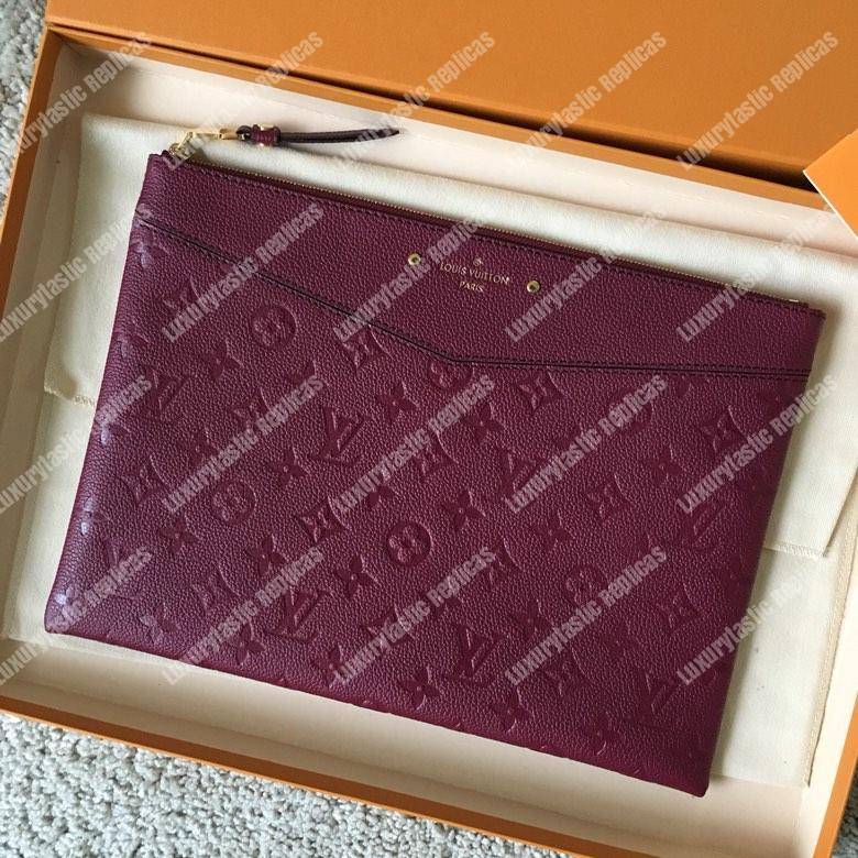 LV Daily Pouch Monogram Empreinte Flamme