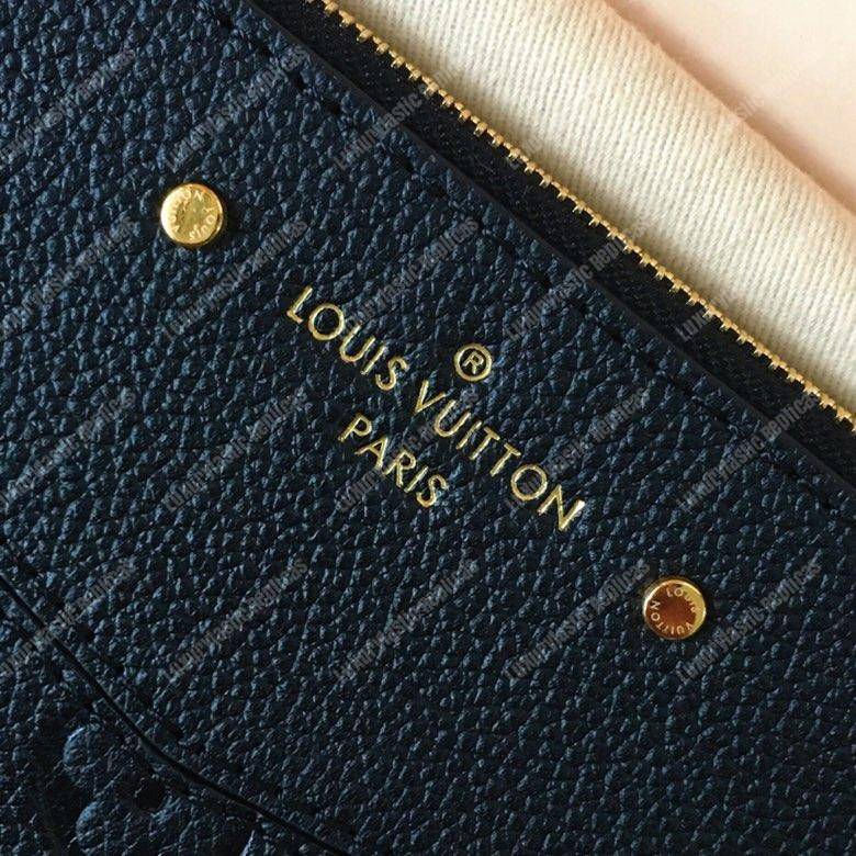LV Daily Pouch Monogram Empreinte Bleu Infini