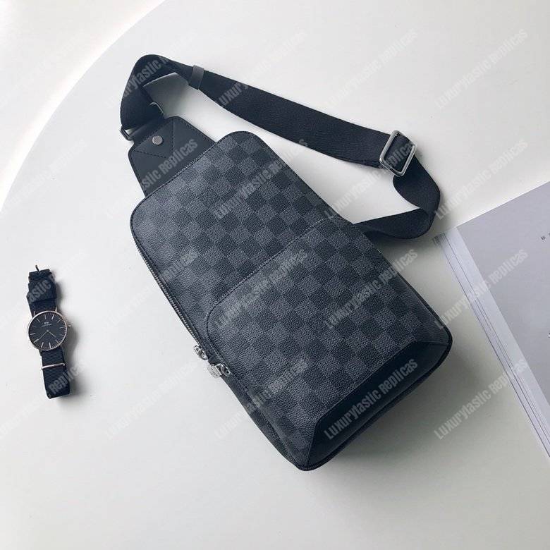 LV Avenue Sling Bag Damier Graphite Canvas