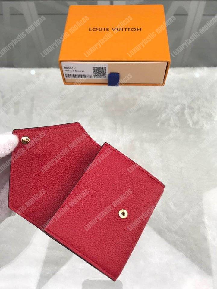 LV Double V Compact Wallet Rubis