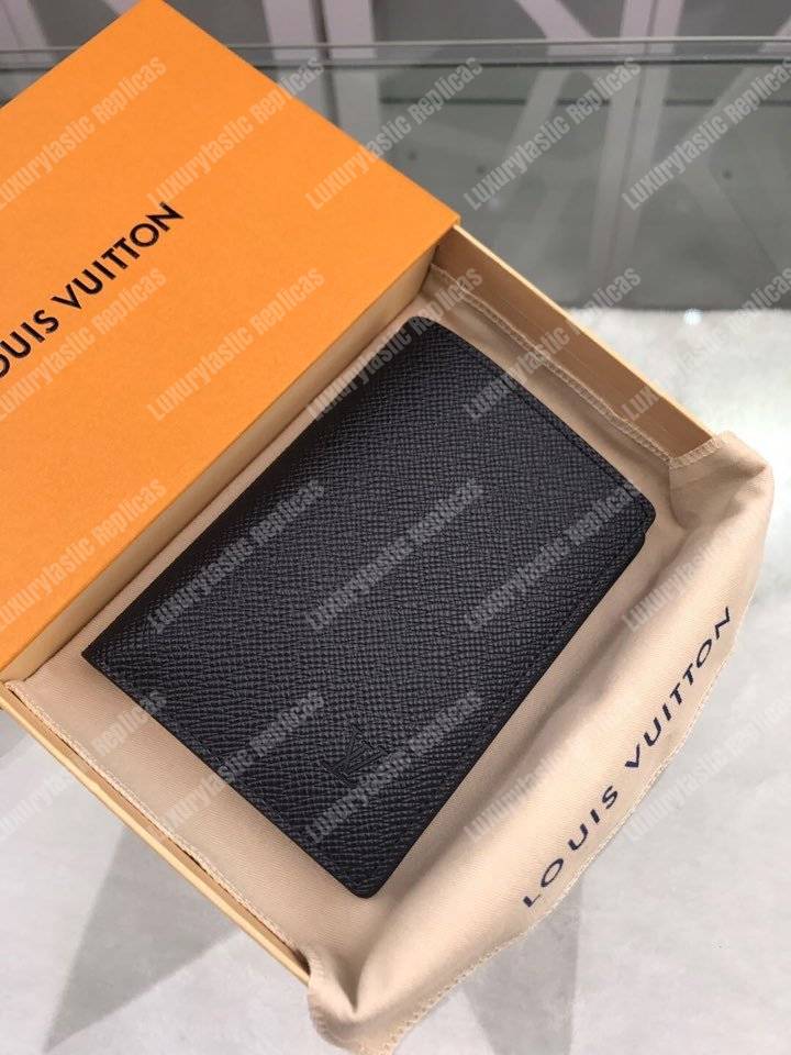 LV Regular Wallet Taiga Black