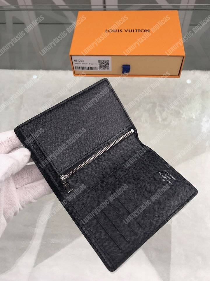 LV Regular Wallet Damier Graphite Canvas