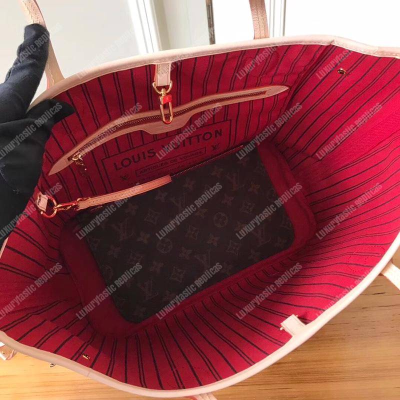LV Neverfull MM Monogram Cherise