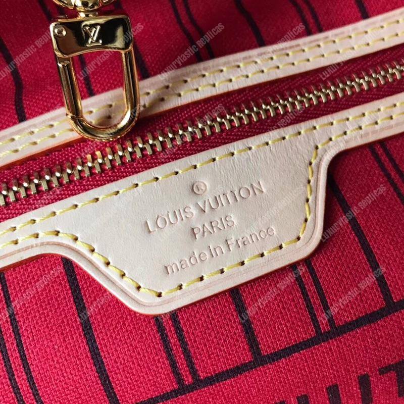 LV Neverfull MM Monogram Cherise