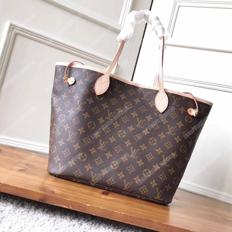 LV Neverfull MM Monogram Cherise