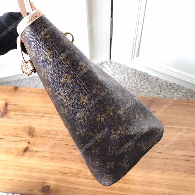 LV Neverfull MM Monogram Cherise