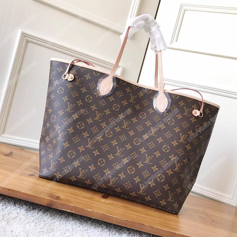 LV Neverfull GM Monogram Pivoine