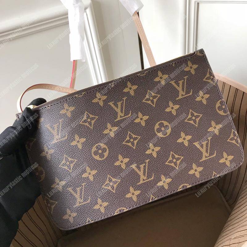 LV Neverfull GM Monogram Beige