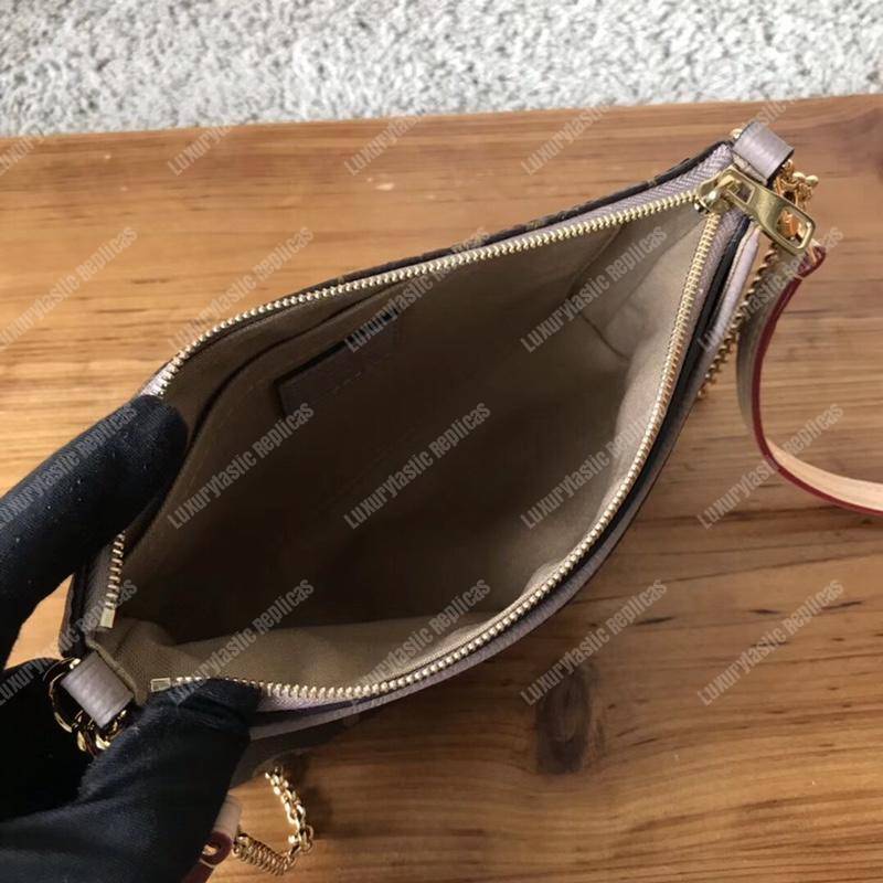LV Pallas Clutch Bag Monogram Brown