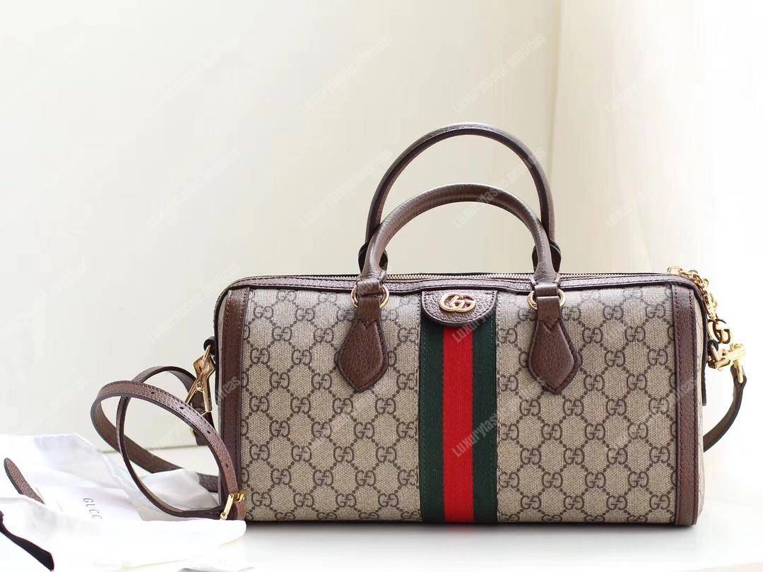 G*u*i ophidia medium top handle bag gg sup*e canvas