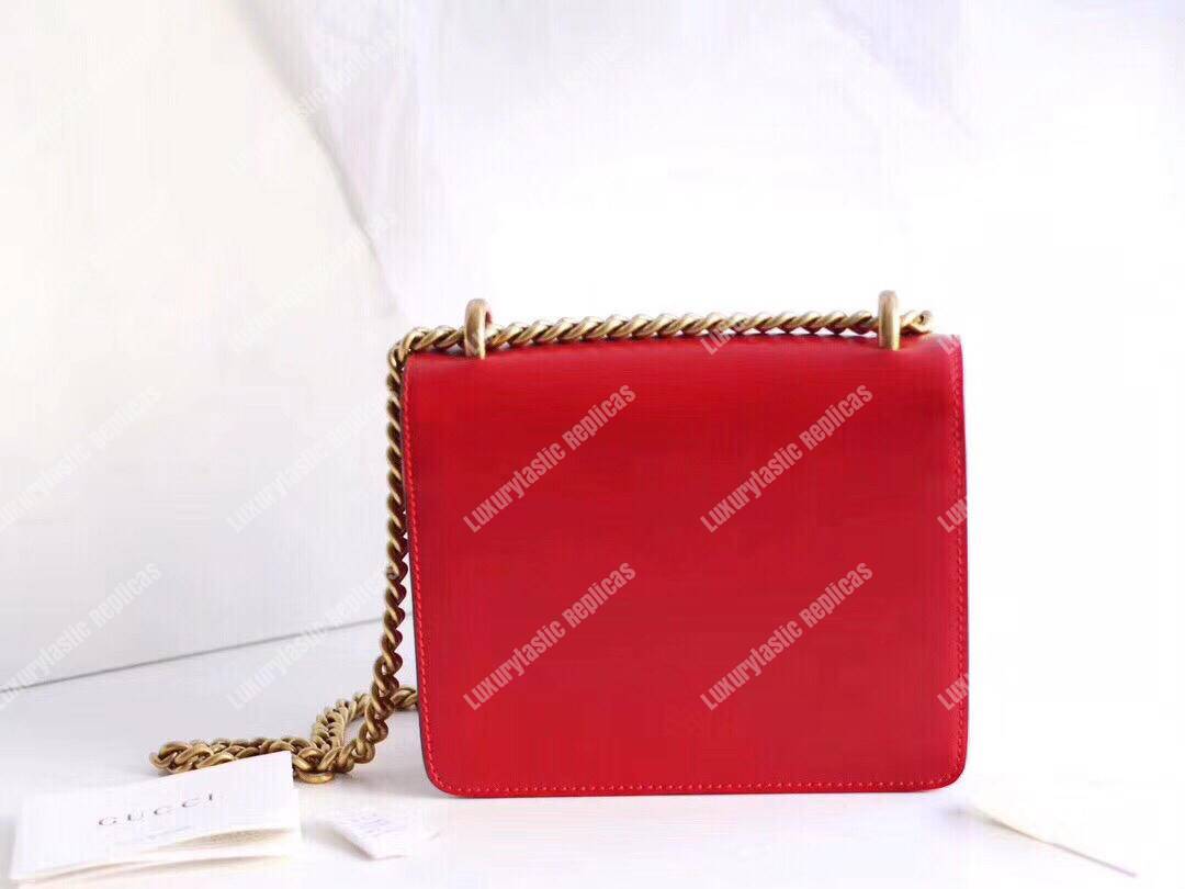 G*u*i gg small marmont leather shoulder bag red