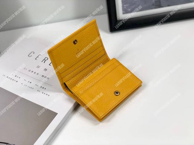 G*u*i garden leather wallet yellow with butterfly