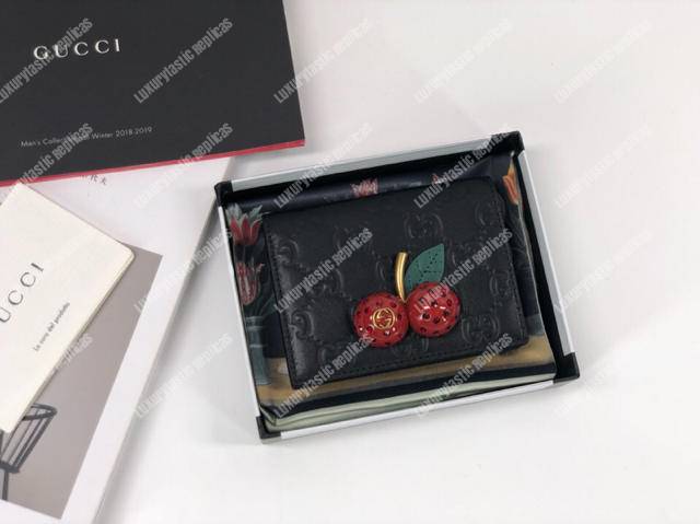 G*u*i signature mini bag with cherries black