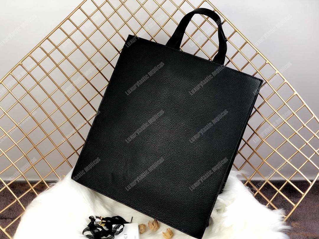 G*u*i kingsnake print leather tote