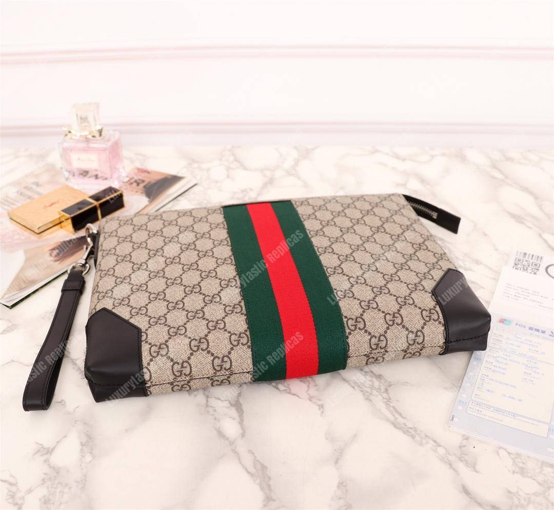G*u*i gg beige ebony canvas men’s bag