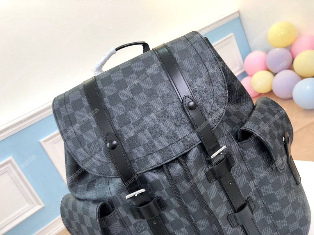 LV Christopher Backpack PM Damier Graphite