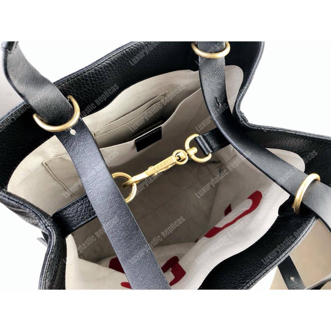 G*u*i kingsnake print leather backpack bag