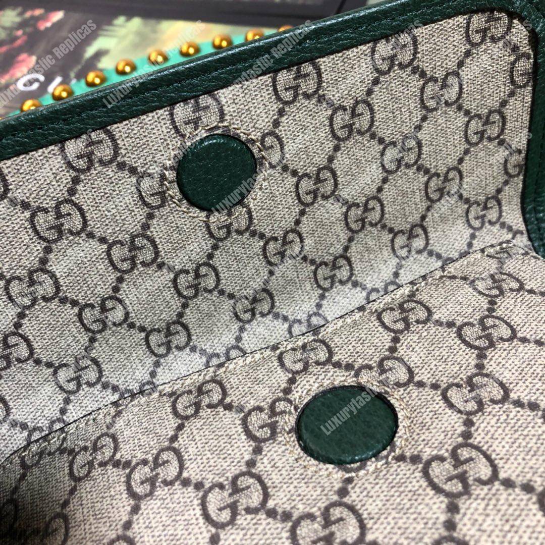 G*u*i neo vintage messenger small bag dark green trim