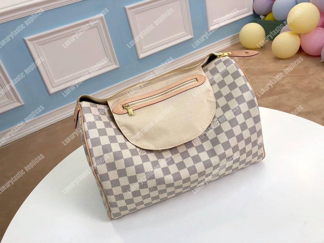 LV Speedy 35 Damier Azur