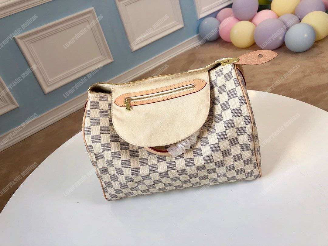 LV Speedy 30 Damier Azur