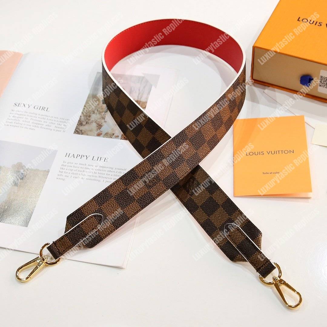 LV Bandouliere Damier Ebene Coquelicot