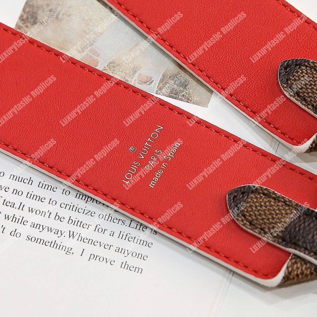 LV Bandouliere Damier Ebene Coquelicot