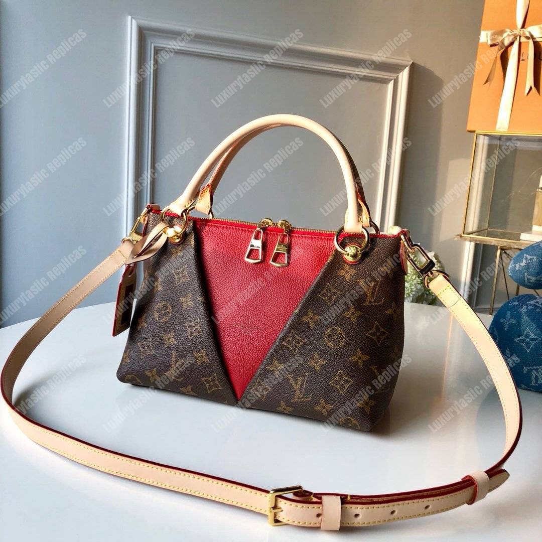 LV V Tote BB Monogram Cerise